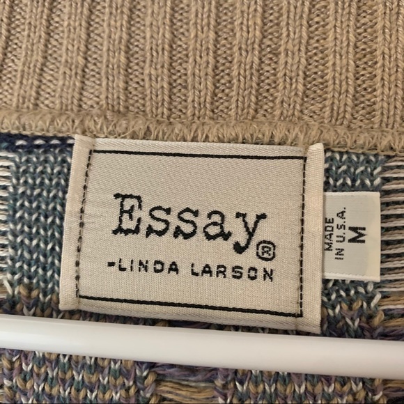 VTG Essay Linda Larson COOGI Style Button Cardigan - Picture 6 of 7